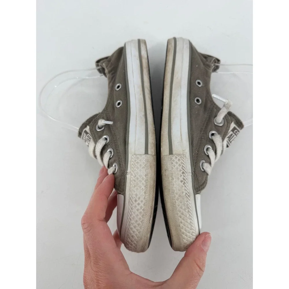 Converse Shoreline Slip On Women Size 5 Gray Canvas Low Top Gorpcore Casual - Picture 3 of 7